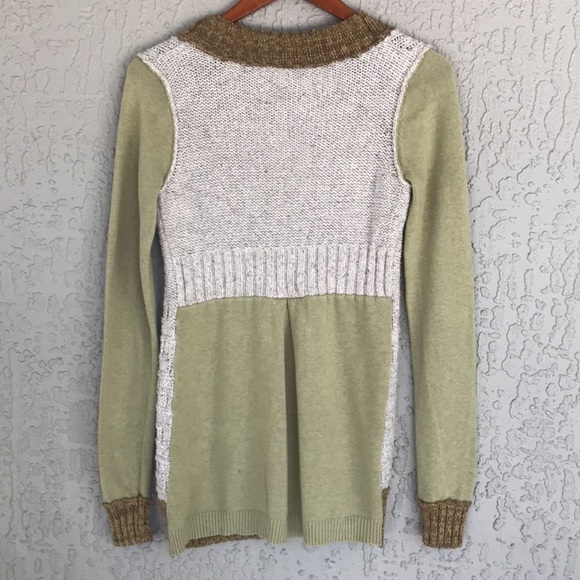 BKE Long Sleeve Button Down Loose Cable Knit Cardigan Sweater - Picture 5 of 9